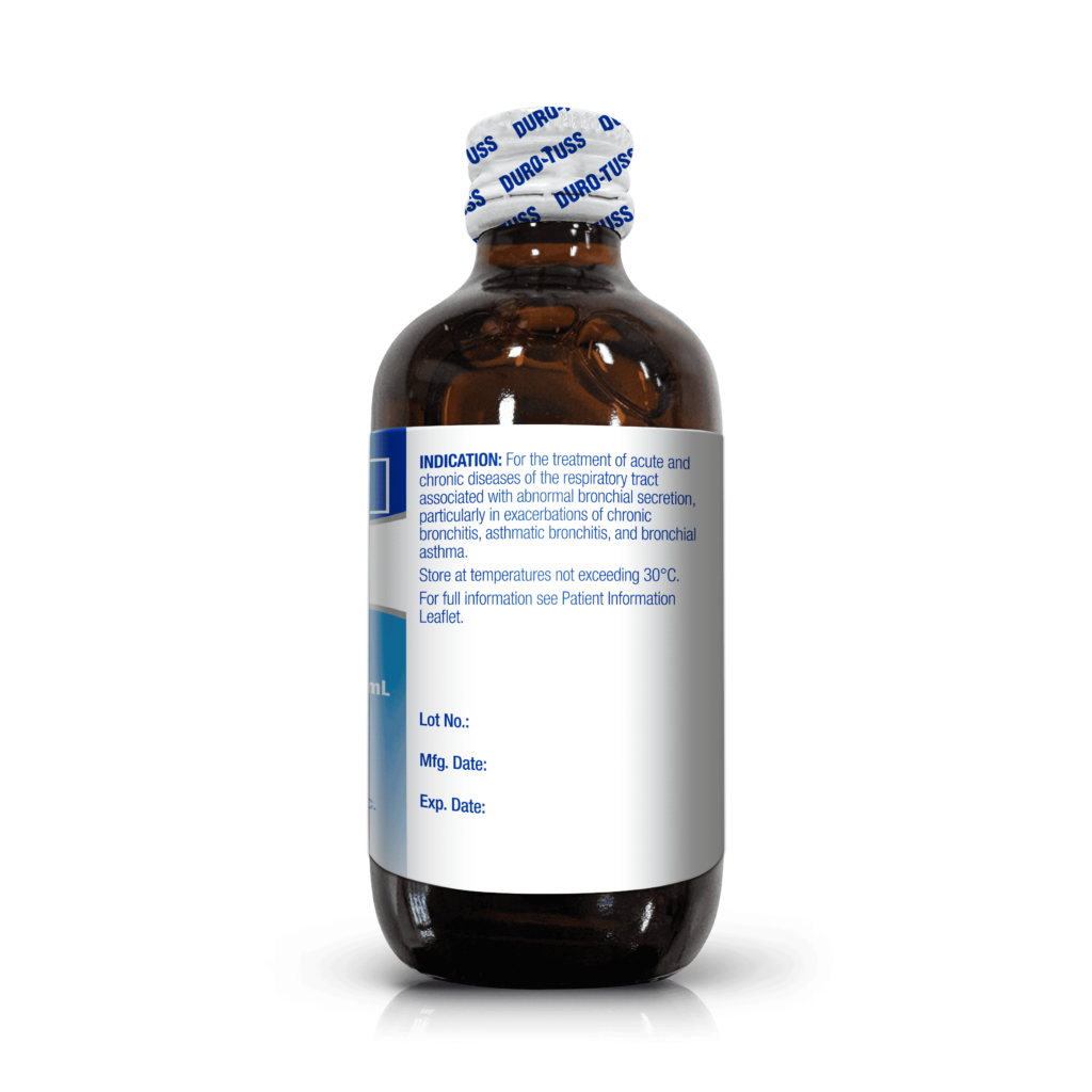 Ambroxol Hydrochloride  (DURO-TUSS<sup>®</sup> AX) 30mg /5mL  60ml Syrup